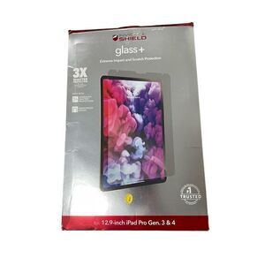InvisibleShield Glass+ 12.9-inch Apple iPad Pro (Gen 3/4/5/6) Case Friendly NWT